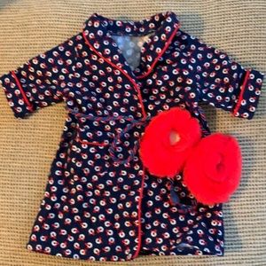 American Girl Doll Robe and Slippers